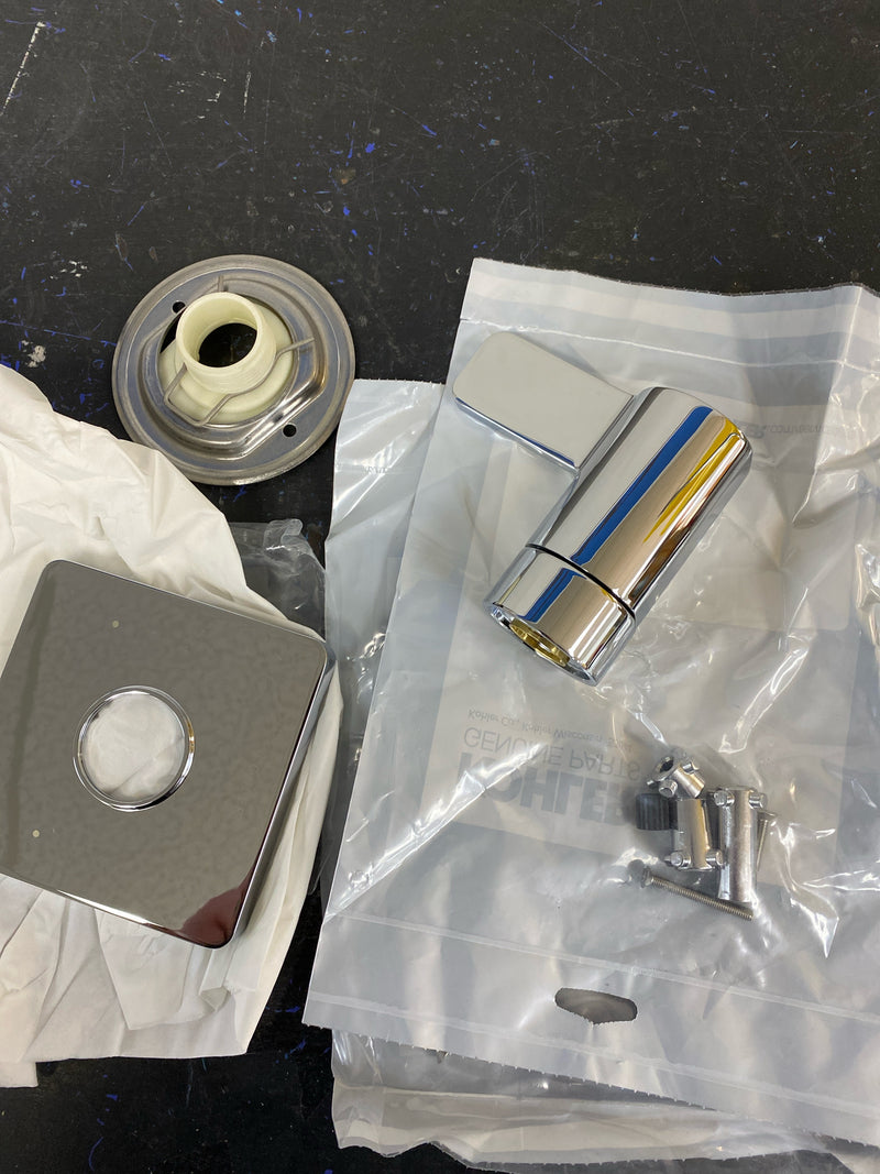 Kohler K-T23509-4-CP Parallel Transfer Valve Trim Only with Single Lever Handle - Polished Chrome