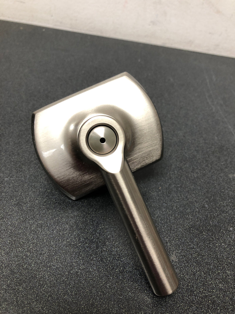 Schlage F40BRW619GRW Broadway Privacy Door Lever Set with Decorative Greenwich Trim - Satin Nickel