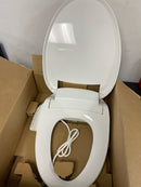 Kohler K-18751-0 PureWash E525 Elongated Bidet Seat with Continuously Heated Water, Automatically UV Light Self-Cleaning Stainless Steel Wand, Front and Rear Wash Modes, Adjustable Water Temperature and Pressure, Quiet-Close, and Quick-Release