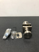 Kwikset Pismo Square Satin Nickel Hall/Closet Door Knob