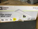 Commercial electric 54677691 4 ft. 5200 Lumens LED Wraparound Light Garage Light Shop Light Office Warehouse Lighting 120-277v 4000K Bright White