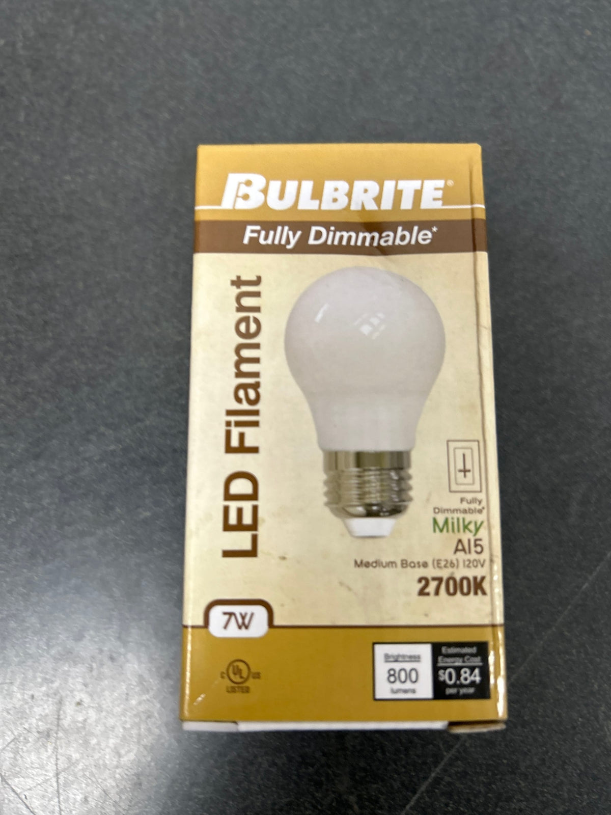 Bulbrite 776831 - LED7A15/27K/FIL/M/3 A15 A Line Pear LED Light Bulb