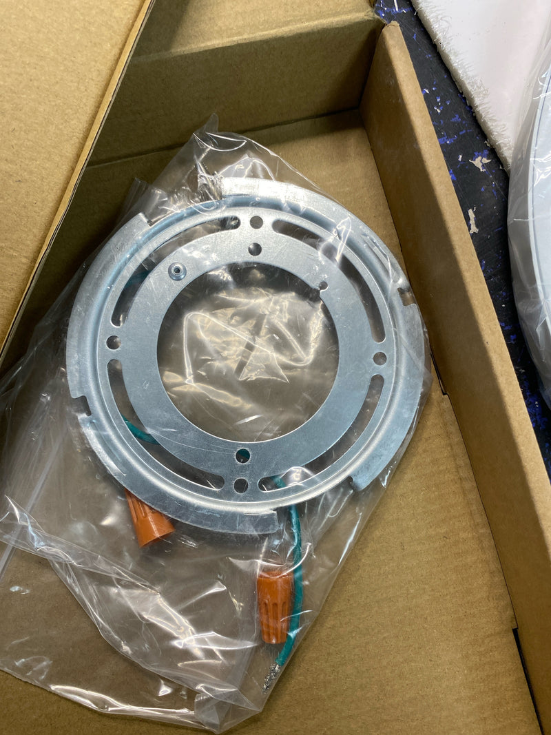 WAC Lighting FM-240512-9CS-WT Edgeless Round 12" Wide LED Flush Mount Drum Ceiling Fixture - White