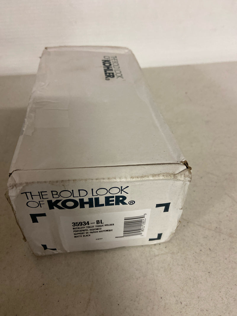 Kohler K-35934-BL Buckley Wall Mounted Toilet Paper Holder - Matte Black