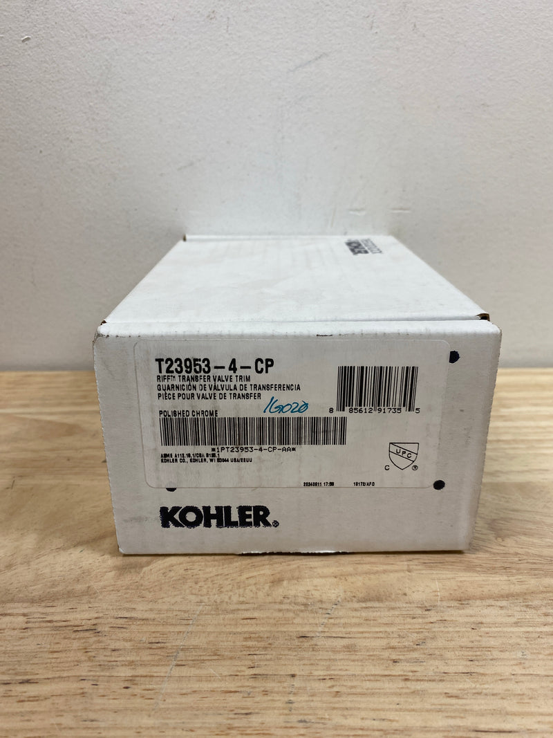 Kohler K-T23953-4-CP Riff MasterShower Transfer Valve Trim - Polished Chrome