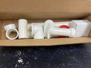 Jacuzzi MF35959 Linear 1-1/2" Tub Drain Kit - with Overflow - White