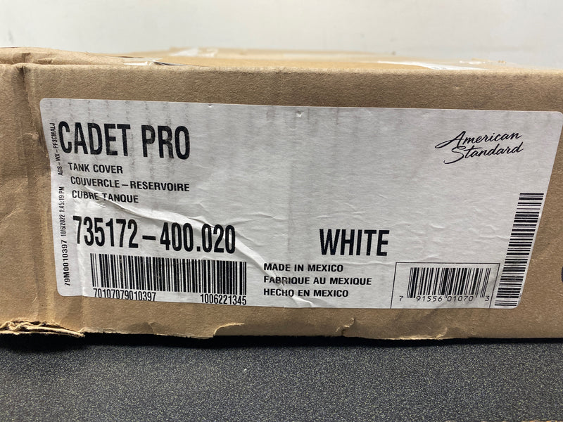 American Standard 735172-400.020 Replacement Tank Lid for Cadet Pro tanks 4188A - White