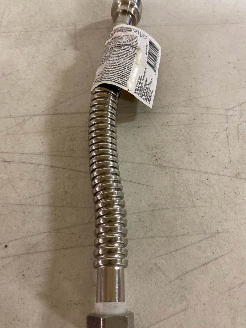 Everbilt EBCSST34PF12 3/4 in. PTC x 3/4 in. FIP x 12 in. Corrugated Stainless Steel Water Heater Connector