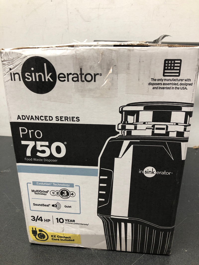 InSinkErator 79850K-ISE Advanced 3/4 HP Continuous Feed Food Waste Disposal - Power Cord Included