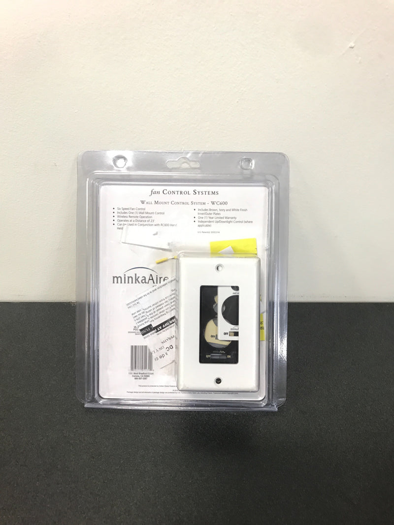 Minka Aire 6-Speed Off-White Wall-Mount Ceiling Fan Remote Control