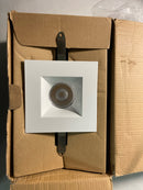 WAC Lighting R3BSD-SWD-WT Oculux Warm Dim 3.5" LED Square Recessed Trim with 19° Spot Beam Spread - White