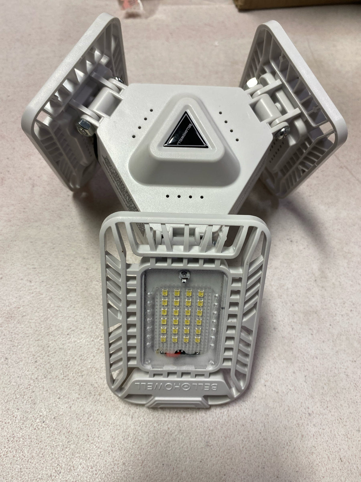 Bell + howell 8532 TriBurst 10.5 in. White 72 High Intensity LED 2000 Lumens Flush Mount Ceiling Light with 3 Adjustable Heads