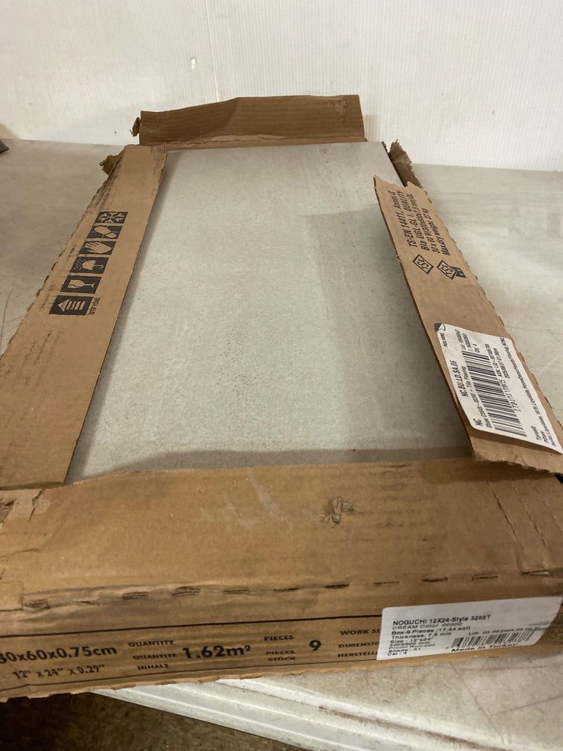 Shaw CS64X-00200 Sculpture - 12" x 24" Rectangle Floor and Wall Tile - Matte Visual - Sold by Carton (15.5 SF/Carton) - Cream