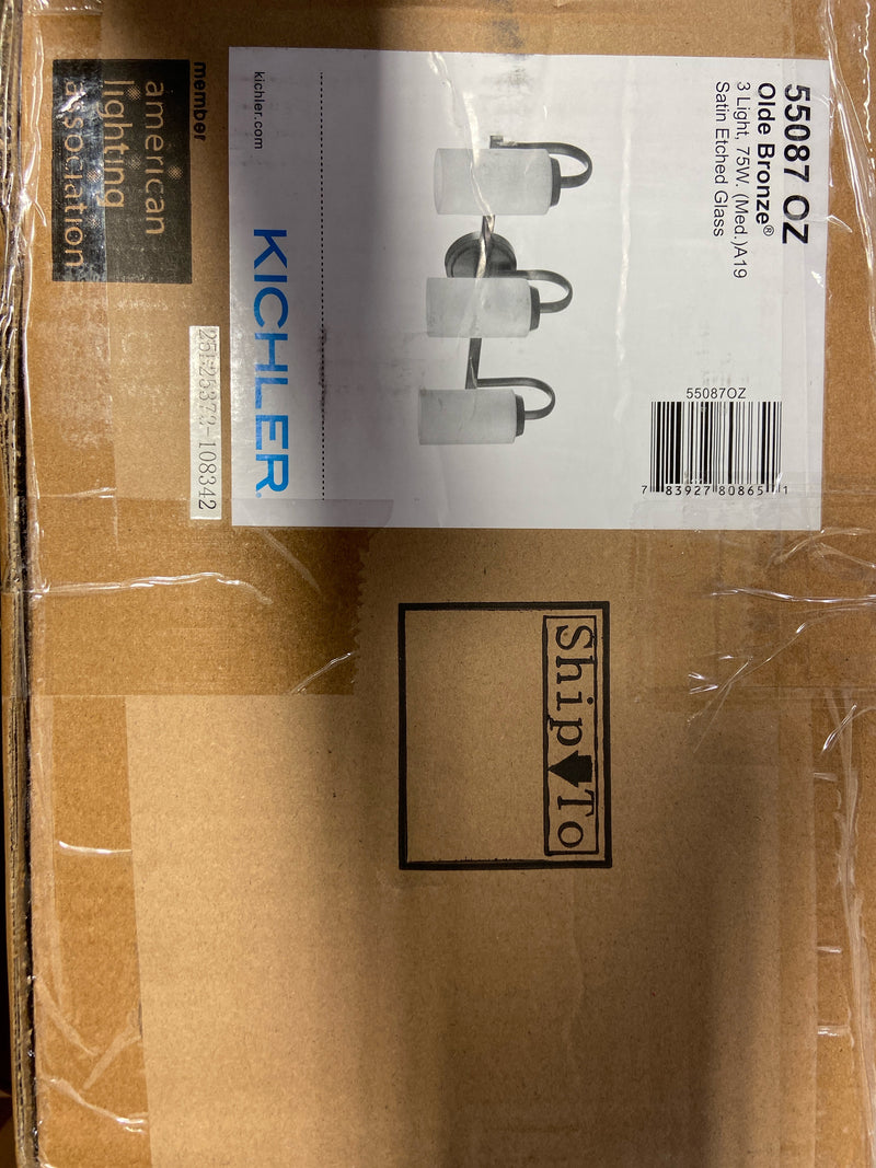 Kichler 55087OZ Kennewick 3 Light 23" Wide Bathroom Vanity Light - Olde Bronze