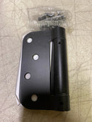 Deltana DSH4R51B Steel Self Close Spring Hinge| 4" x 4" x 5/8" Radius| Single - Flat Black