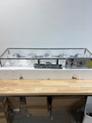 Light society LS-C314-BK-CL Dahlia 5-Light Black Chandelier / Island Light with Clear Glass Shades