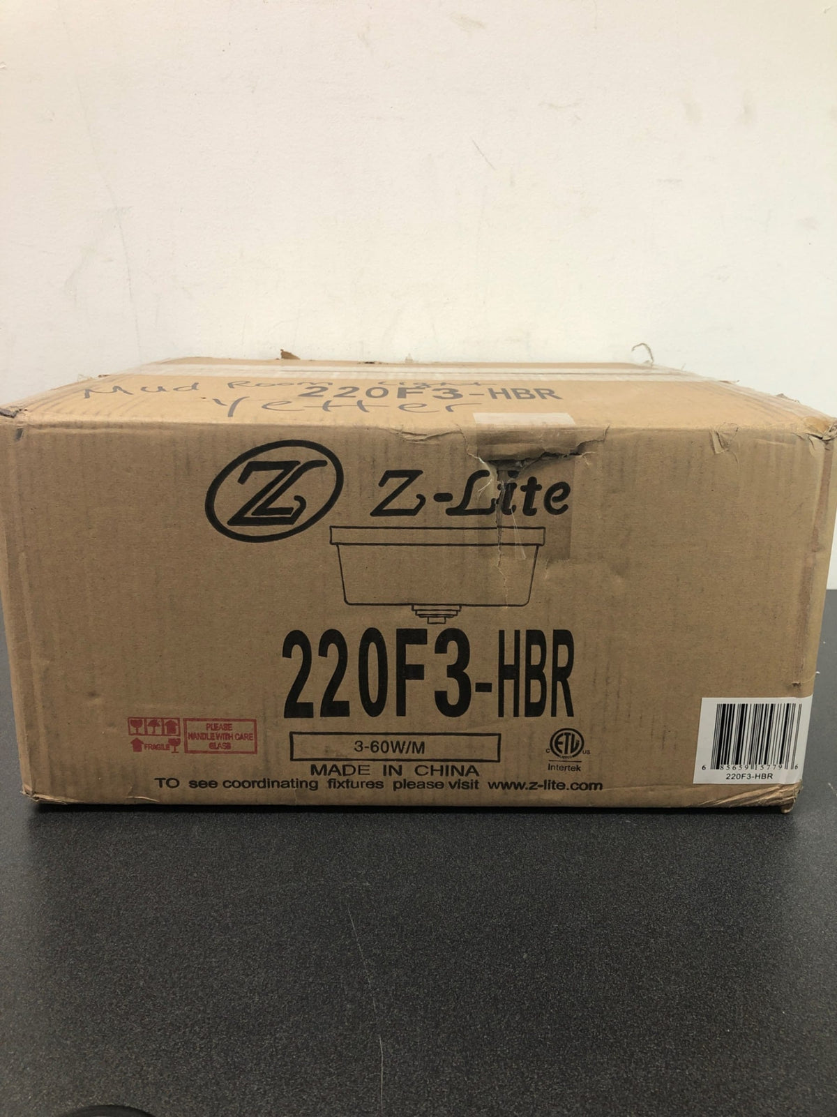 Z-lite 220f3-hbr arlington indoor 14-inch 3 light flush mount ceiling room light for bedroom, kitchen, office, and bathroom spaces, heritage brass