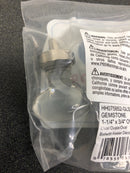 Hickory Hardware HH075852-GLSN Gemstone 1 3/4 Inch Clear Glass Oval Cabinet Knob / Drawer Knob - Glass with Nickel