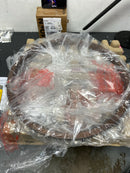 Hampton bay HB3637-43 Rockland 60-Watt 4-Light Matte Black Pendant with Painted Wood Accent Shade