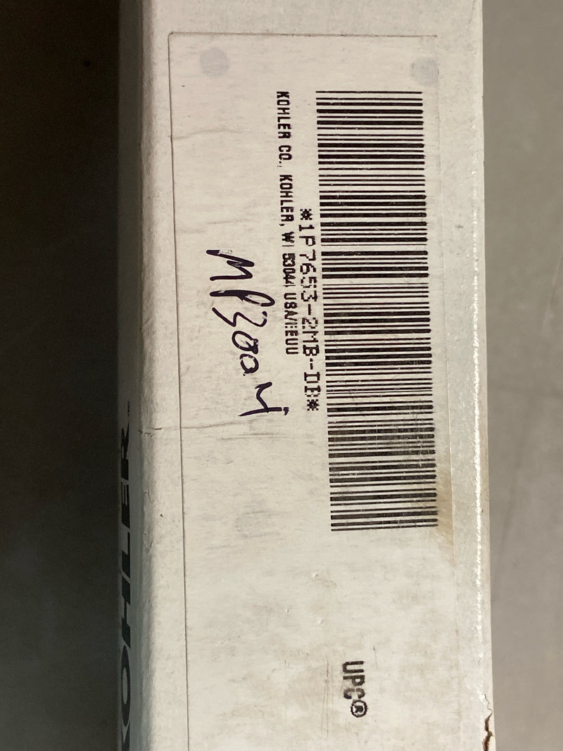 KOHLER 1/2" angle supply with stop, cross handle and rigid vertical tube