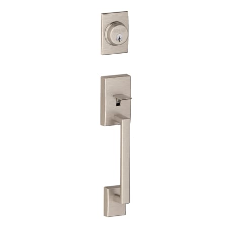 Schlage F58CEN619 Century Single Cylinder Exterior Entrance Handleset from the F-Series - Satin Nickel