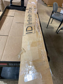 Infinity Drain S-TIF 6560 PG 60" Site Sizable Stainless Steel Linear Drain Kit with Tile Insert Frame – Includes PVC Channel, Stop Ends, and Outlet Assembly - Polished Gold