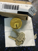 Baldwin 8324031 Gramercy 1-3/8" C Keyway Traditional Mortise Single Cylinder from the Estate Collection - Non-Lacquered Brass