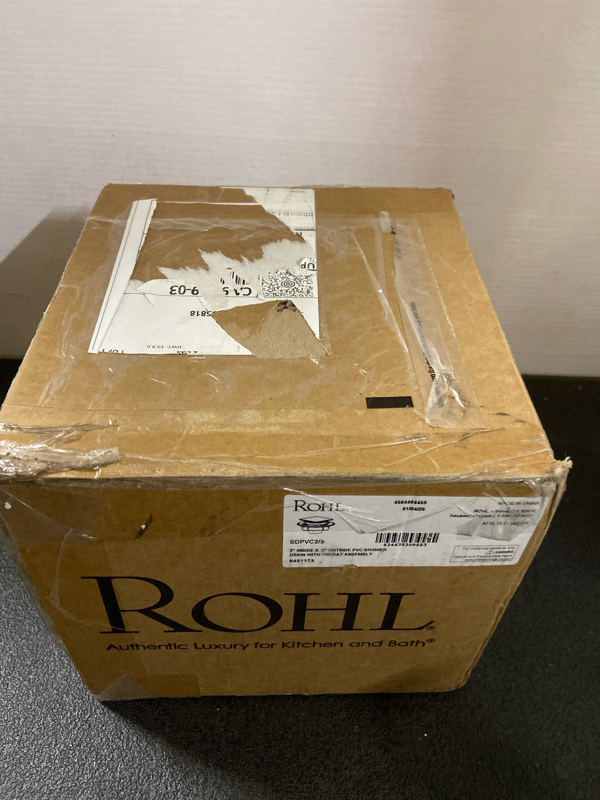 Rohl SDPVC2/3-3146PN PVC 2" X 3" Spa Shower Drain Kit with Petal Decorative Cover - Polished Nickel