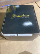 Grandeur 821231, Privacy-2.375", Antique Pewter Newport Rosette with Right Handed Bellagio Lever