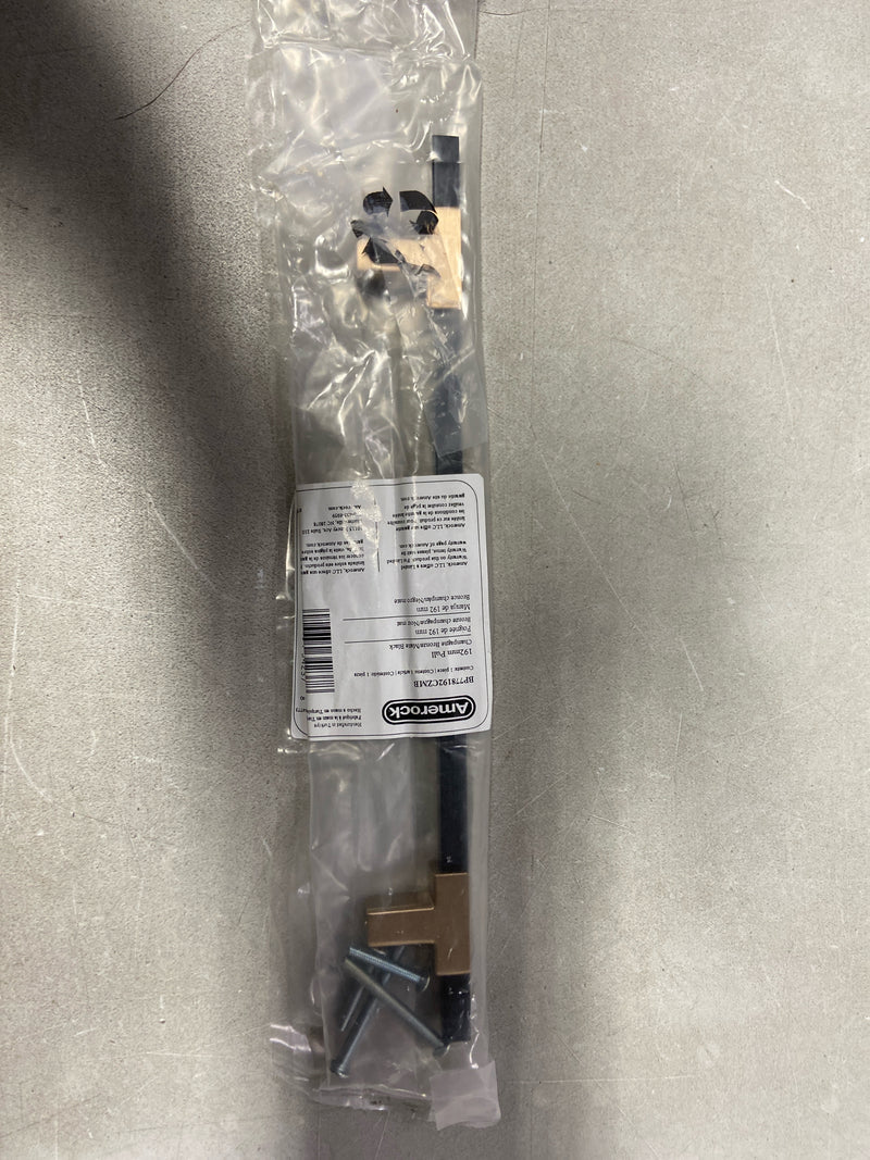 Amerock BP778192CZMB Urbanite 7-9/16 Inch Center to Center Bar Cabinet Pull - Champagne Bronze / Matte Black