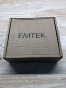 Emtek 5110HLOUS19LH Helios Left Handed Passage Door Lever Set with Square Rose - Flat Black