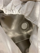 Whitehaus WHNPL1818-BSS Noah Plus 17-3/4" Single Basin Kitchen Sink for Undermount or Drop-In Installation - Includes Matching Sink Grid and Strainer - Brushed Stainless Steel