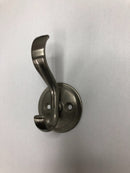 Liberty Hardware B42307J-SN-C Swooping Coat and Hat Hook with Round Base - Satin Nickel