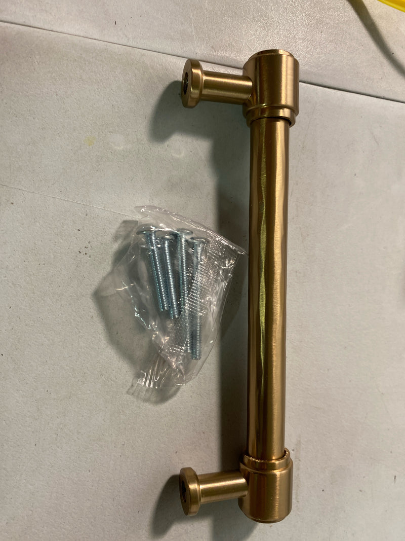 Signature Hardware 489669 Lazzara 5-1/16 Inch Center to Center Hammered Bar Cabinet Pull - Champagne Bronze