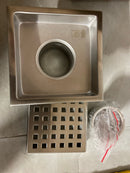 Vigo VG07004BN Shower Drain 2-1/4" Connection Pattern Grate Shower Floor Drain - Brushed Nickel