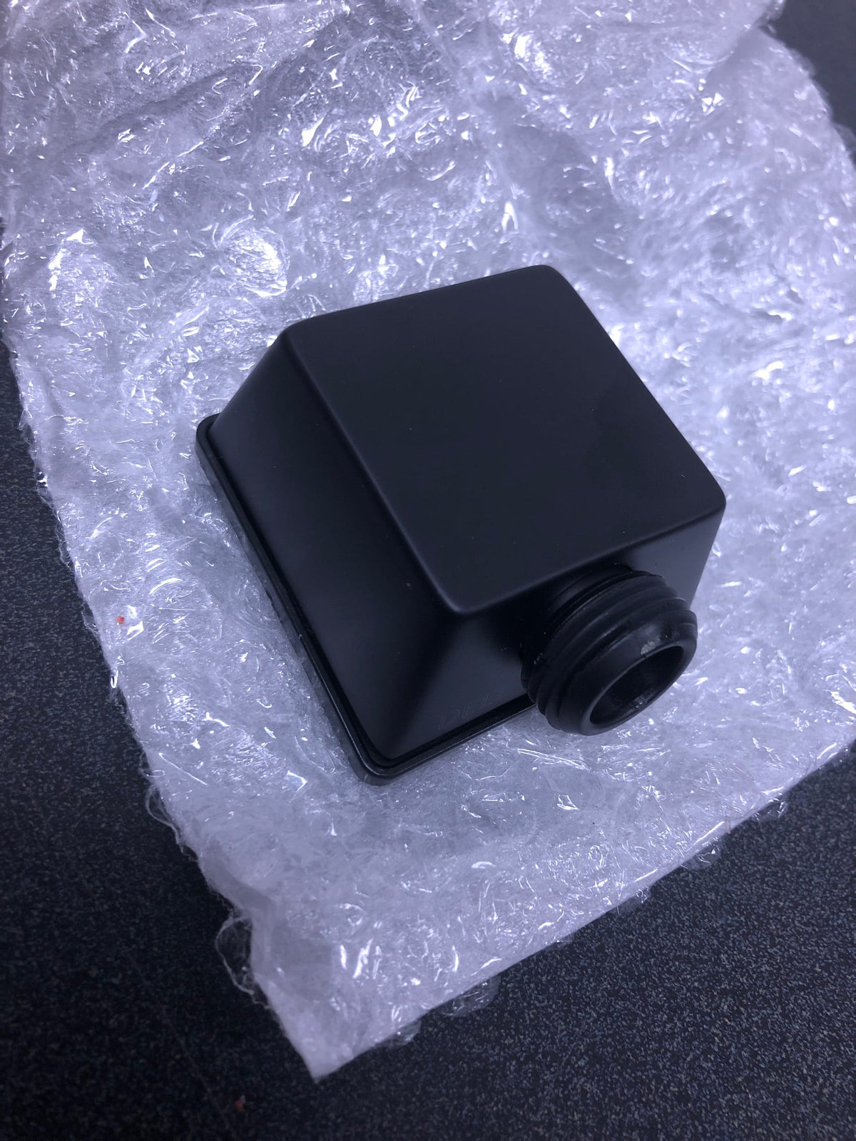 Delta 50570-BL Square Wall Supply Elbow for Hand Shower Hose Connection - Matte Black
