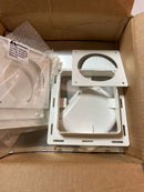 No-pest vent NPVW 4 in. Low Profile Dual Door Wall Vent in White