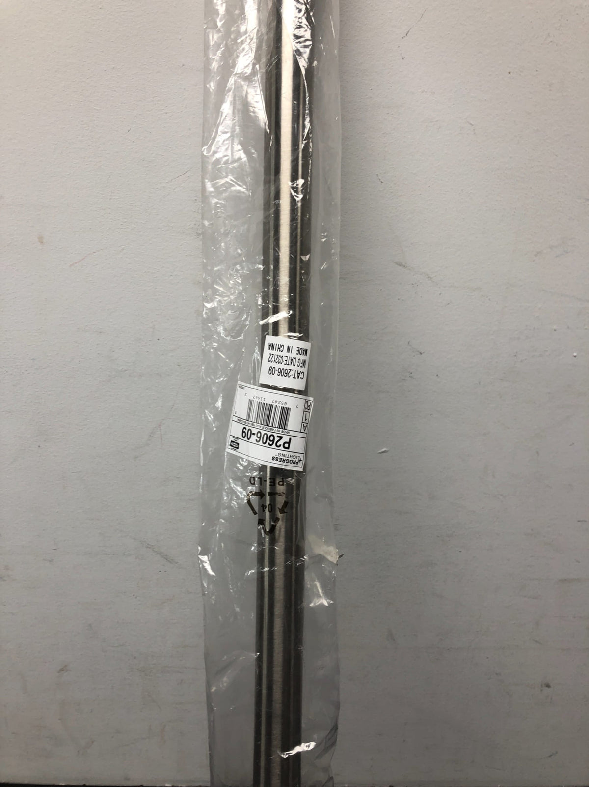 Progress Lighting P2606-09 AirPro 36" Downrod for Ceiling Fans - Brushed Nickel