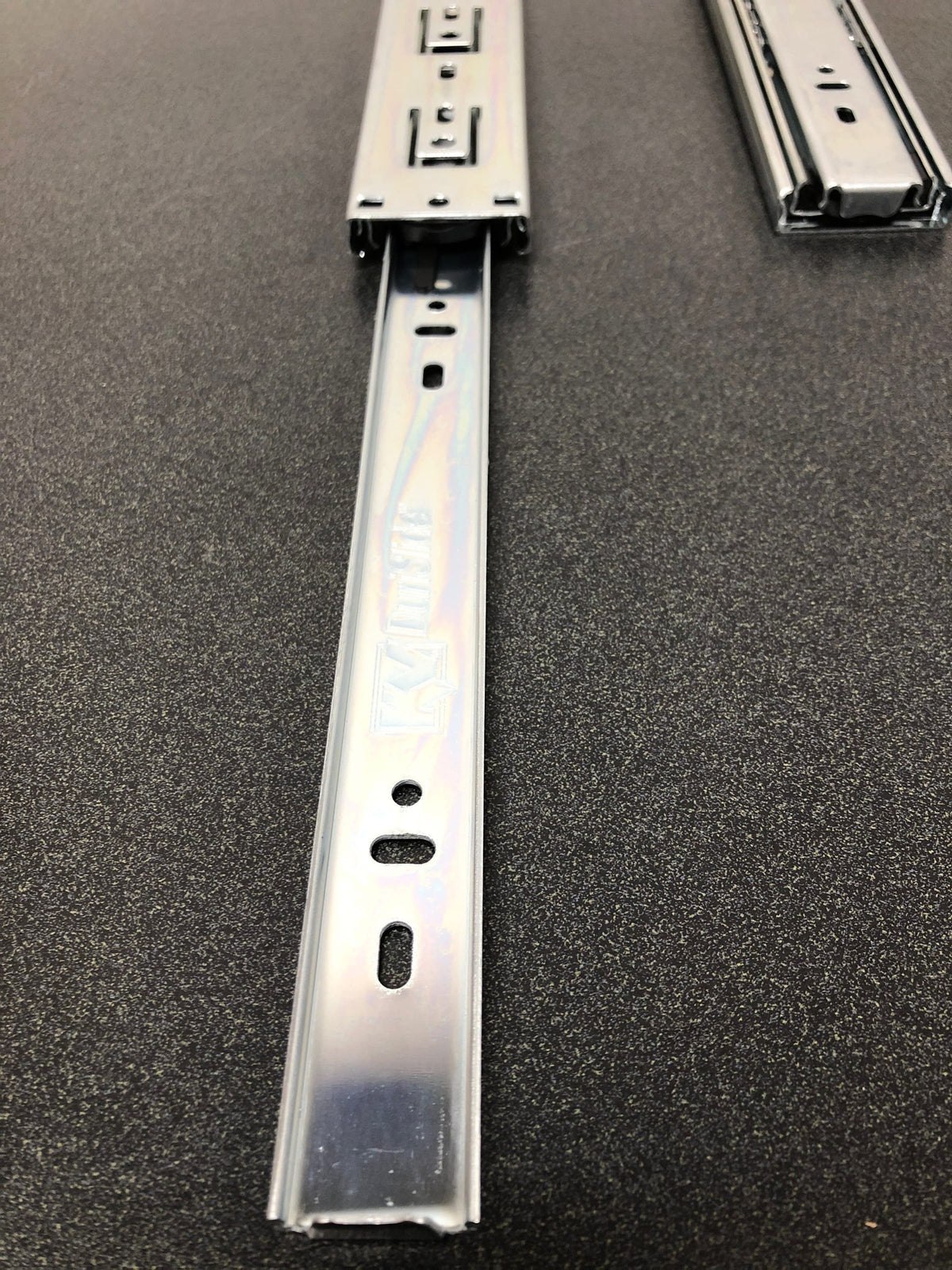 Knape and Vogt KVDUR45B14 DuriSlide 14 Inch Full Extension Side Mount Ball Bearing Drawer Slide with 100 Lbs. Weight Capacity - Pair - Zinc