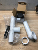 Jacuzzi MF35817 Linear 1-1/2" Tub Drain Kit - with Overflow - Matte Black