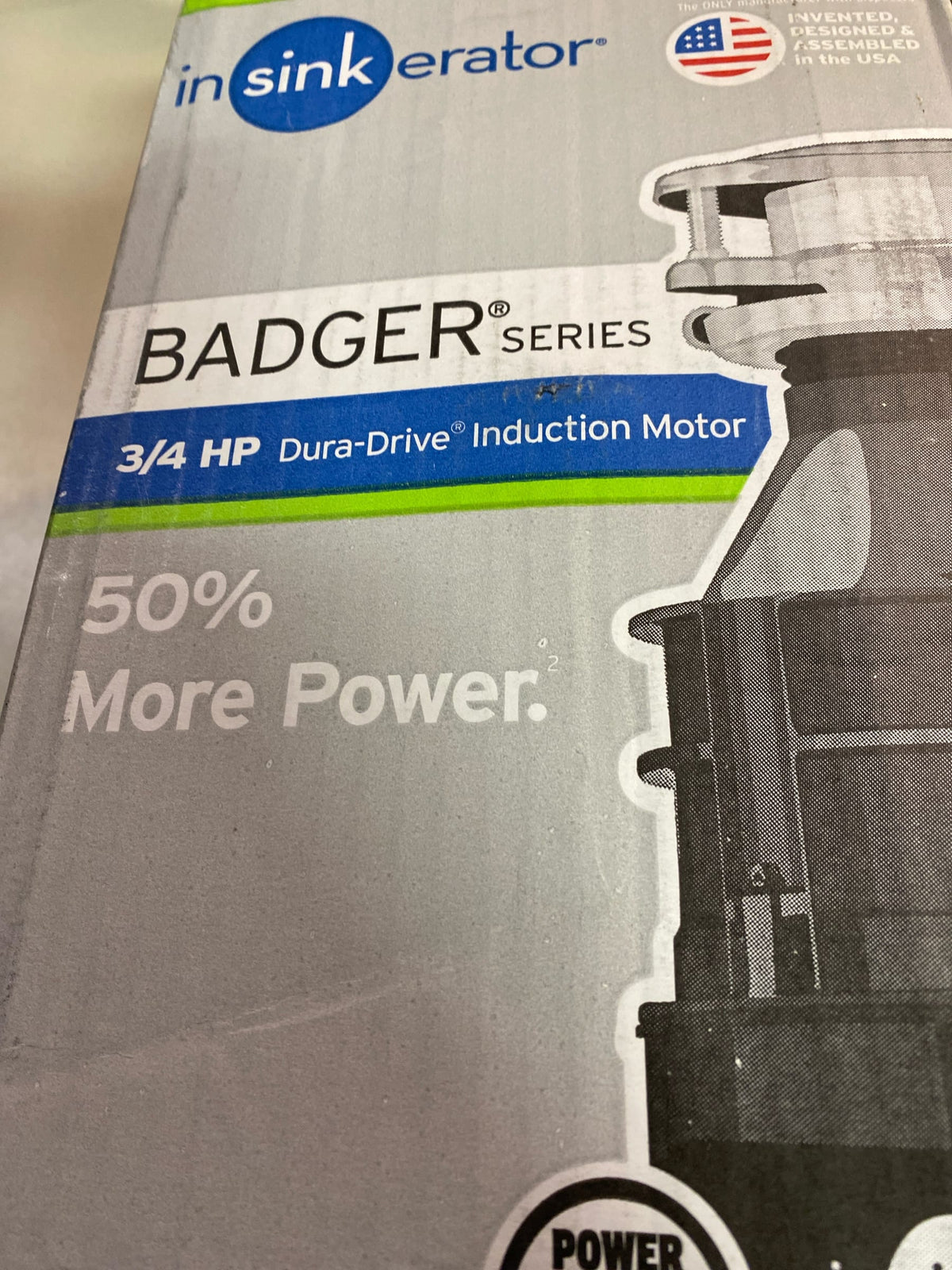 Insinkerator Badger 5XP Lift & Latch Power Series 3/4 HP Continuous Feed Garbage Disposal with Power Cord