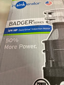 Insinkerator Badger 5XP Lift & Latch Power Series 3/4 HP Continuous Feed Garbage Disposal with Power Cord