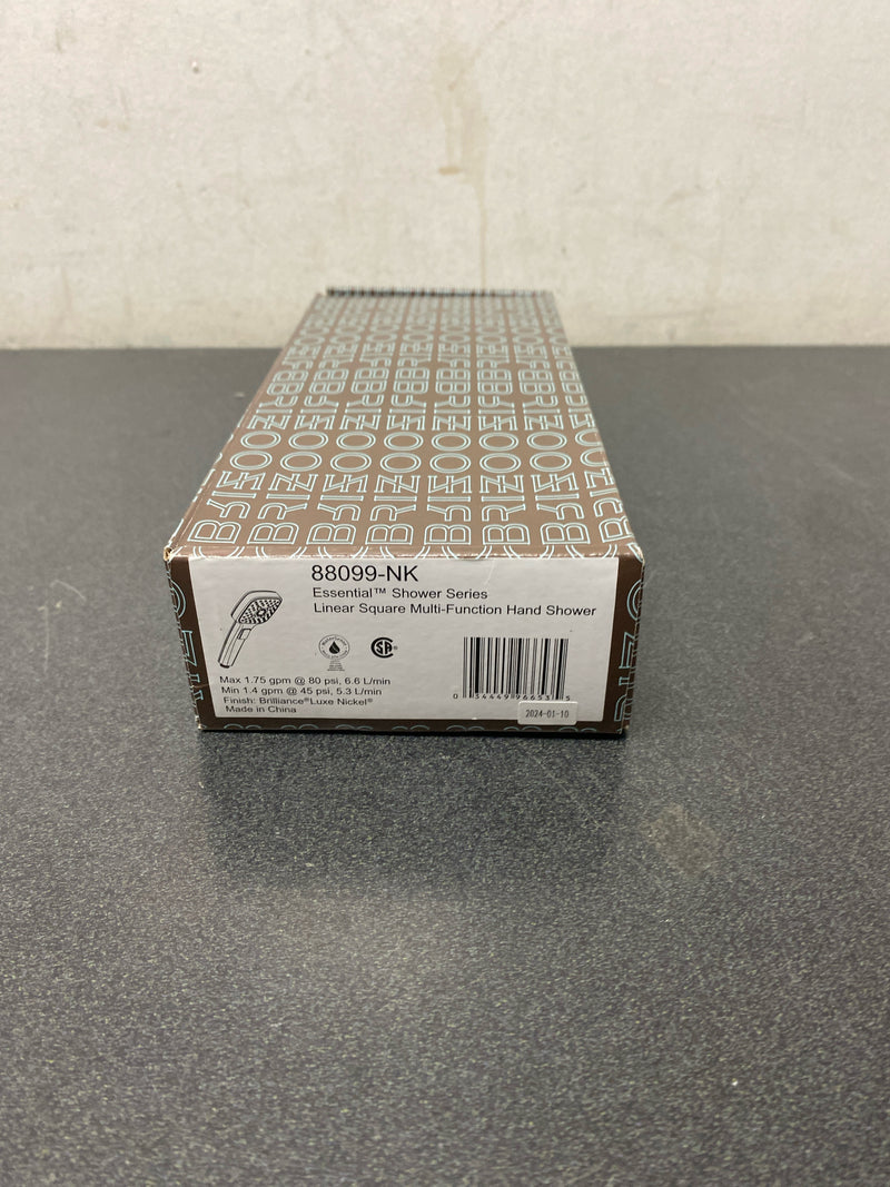 Brizo 88099-NK Essential 1.75 GPM Multi Function Hand Shower - Luxe Nickel