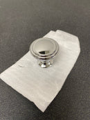 Top Knobs TK321PC Reeded 1-1/2 Inch Mushroom Cabinet Knob from the Chareau Collection - Polished Chrome