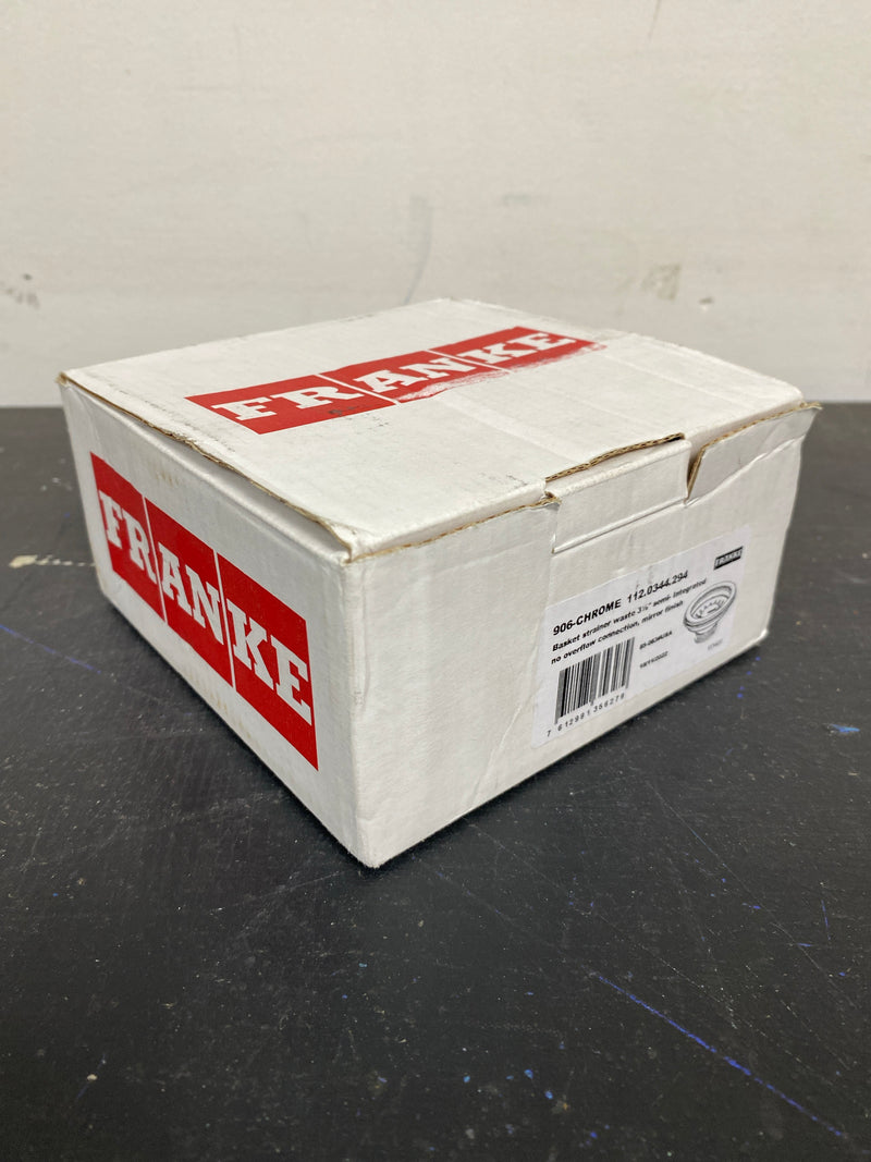 Franke 906 3-1/2" Universal Sink Strainer Drain Basket - Chrome