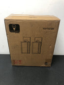 Hukoro F87702-BK Martin 1-Light Matte Black Outdoor Wall Lantern Sconces (2-Pack)