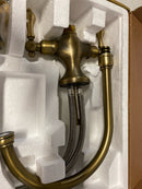 Signature Hardware 482588 Isabel 1.8 GPM Double Handle Single Hole Bar and Kitchen Faucet - Aged Brass
