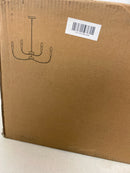 Lnc LI6R3UI068AK8C Modern 29.9 in. 6-Light Black Chandelier Minimalist Ceiling Light for Master Bedroom and Living Room with Candle Design