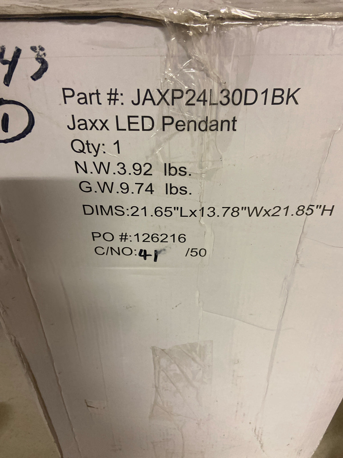 AFX JAXP24L30D1BK Jaxx 24" Wide LED Sputnik Chandelier - Black