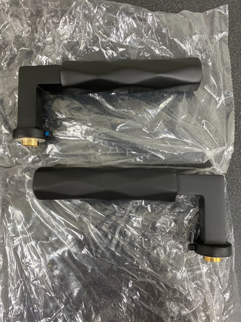 Emtek C510TRUS19 Tribeca Passage Door Lever Set from the SELECT Brass Collection with CF Mechanism - Flat Black